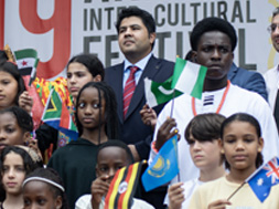 An abstract representation of future vision and global reach