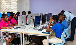 A network of digital devices and people connecting online